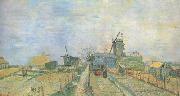 Vincent Van Gogh Vegetable Garden in Montmartre (nn04) painting